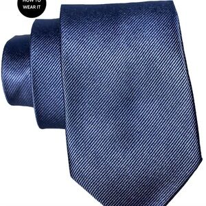 State & Liberty Navy Blue Necktie – Athletic Fit Performance Dress Accessory